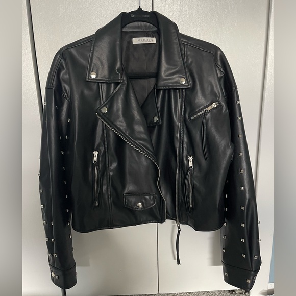 *NWOT* 12th Tribe DREUX VEGAN LEATHER
STUDDED JACKET - Picture 6 of 7